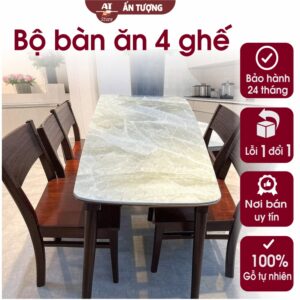 Bộ bàn ghế ăn 4 ghế hiện đại Cherry 2