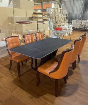 Bàn Ghế Ăn Gia Đình 6 Ghế Cao Cấp - Nội Thất Ấn Tượng Hiện Đại