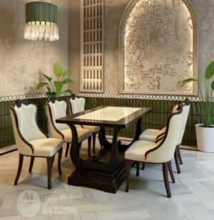 Bộ Bàn Ghế Ăn Tân Cổ Điển 6 Ghế