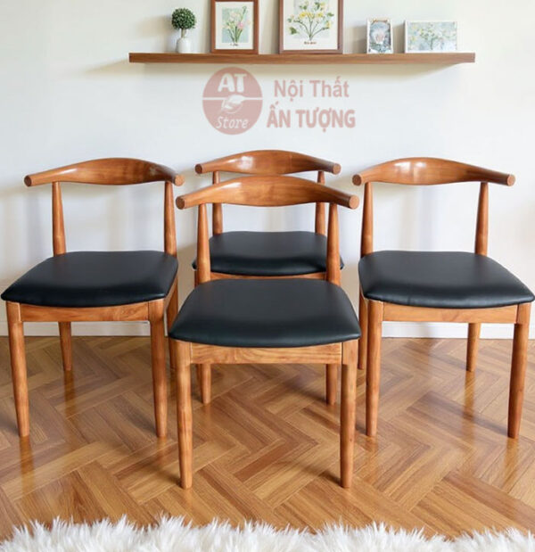 Ghế cafe nhà hàng giá rẻ bằng gỗ, màu tự nhiên đ