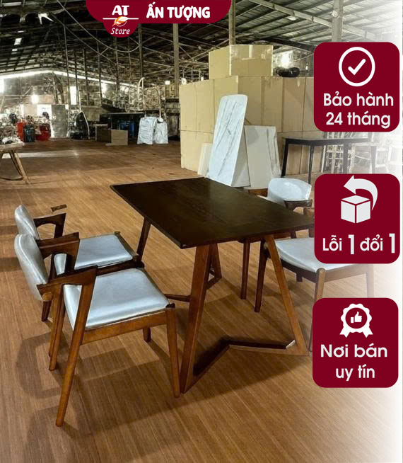 Thiết Kế Tinh Tế, Hiện Đại Của Bộ Bàn Ghế Ăn 4 Ghế