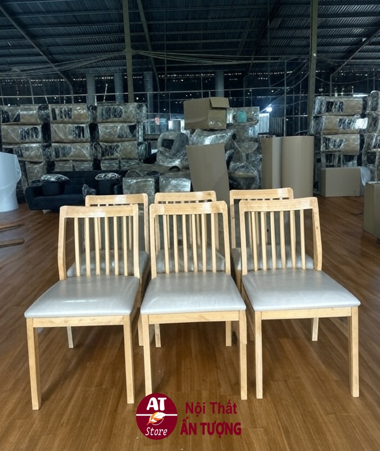 Thiết kế bộ bàn ghế ăn 4 người màu óc chó