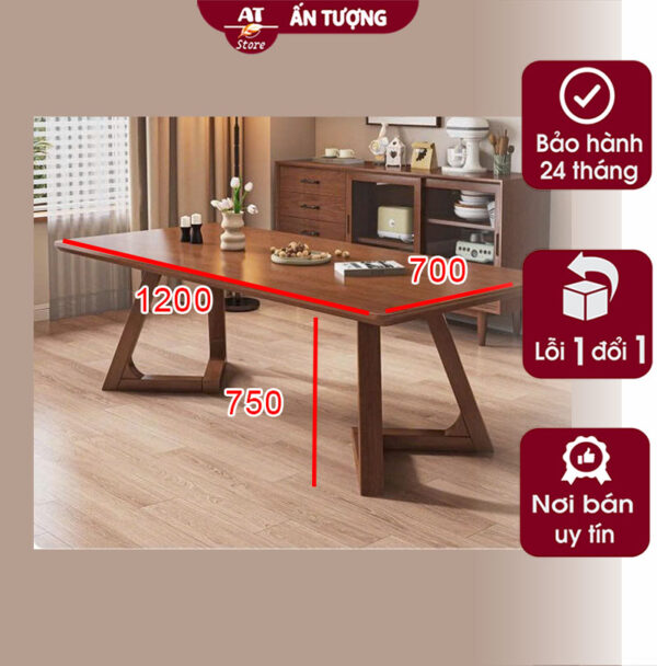 Bàn 1m2 chân v ấn tượng