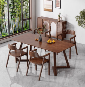 Bàn ăn 4 ghế sang trọng cho gia đình căn hộ đẹp giá rẻ AT-8113