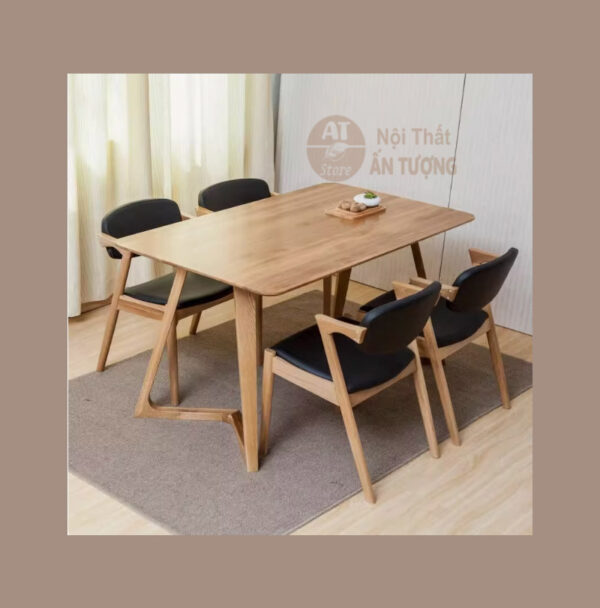 Bàn ăn gia đình đẹp giá rẻ nhỏ gọn phù hợp 4-6 người - bàn loại 2