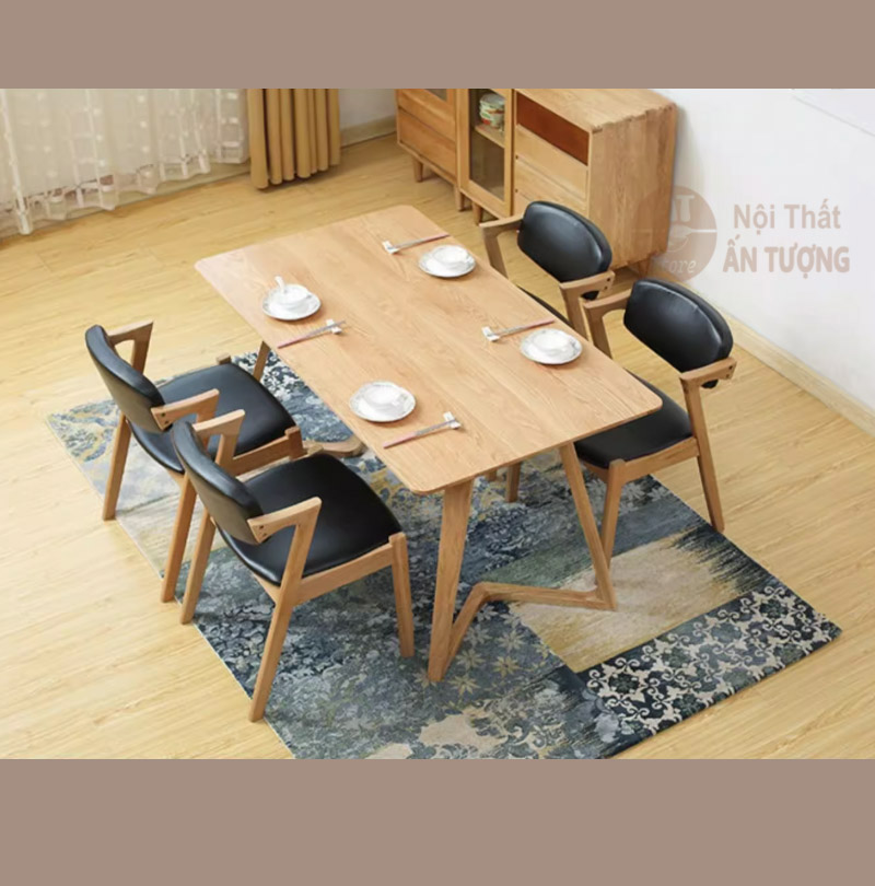 Bàn ghế ăn AT6314 tiết kiệm