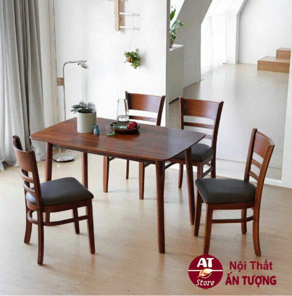 Bàn ghế ăn gia đình giá rẻ phù hợp cho 4 người ăn cơm