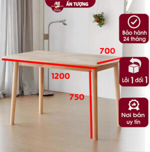 Bàn của Ghế của Bàn ghế ăn hiện đại 4 ghế phong cách cho gia đình căn hộ chất liệu gỗ tự nhiên