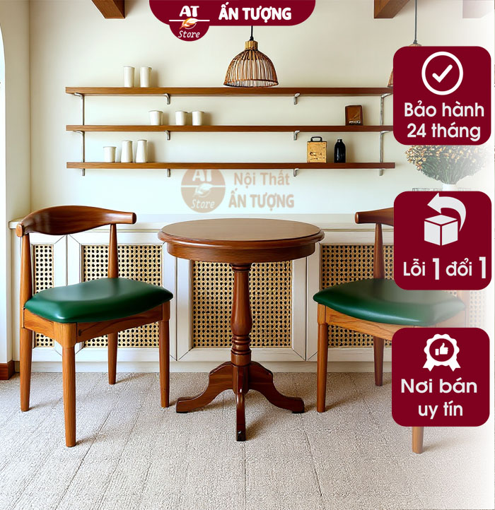Mô tả sản phẩm bàn ghế cafe trà sữa đồ ăn nhanh giá rẻ bằng gỗ