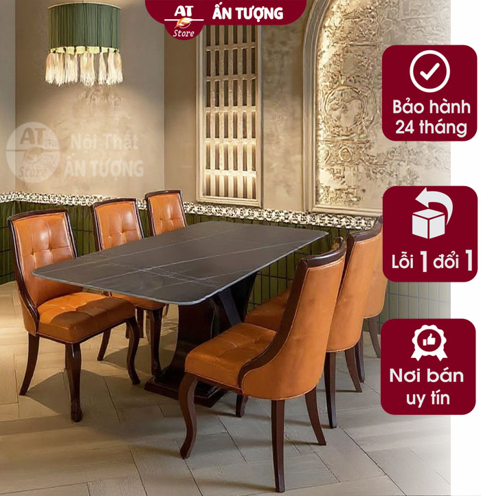 Bàn ghế tân cổ điển phòng VIP tại Nội Thất Ấn Tượng