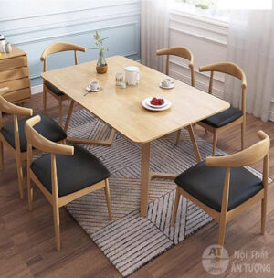 6 ghế - Bàn ghế phòng ăn chung cư gia đình 4 ghế 6 ghế đẹp ấn tượng hiện đại