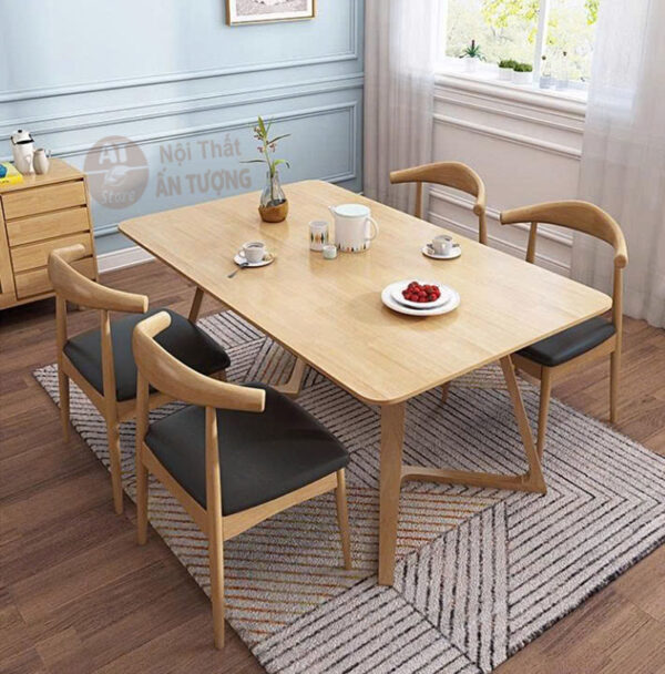 Bàn ghế phòng ăn chung cư gia đình 4 ghế 6 ghế đẹp ấn tượng hiện đại rẻ
