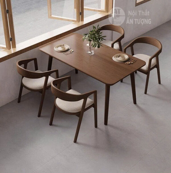 Bộ bàn ăn gia đình phong cách bắc âu đẹp sang trọng giá rẻ