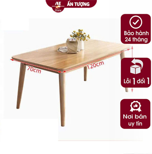 Bộ bàn ghế ăn 6 người đẹp giá rẻ cho gia đình căn hộ sang trọng AT9545 kích thước bàn