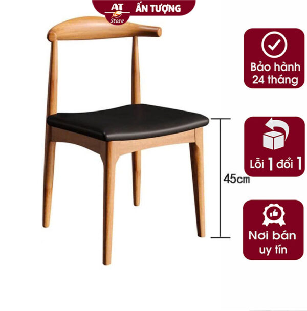 Bộ bàn ghế ăn 6 người đẹp giá rẻ cho gia đình căn hộ sang trọng AT9545 kích thước ghế