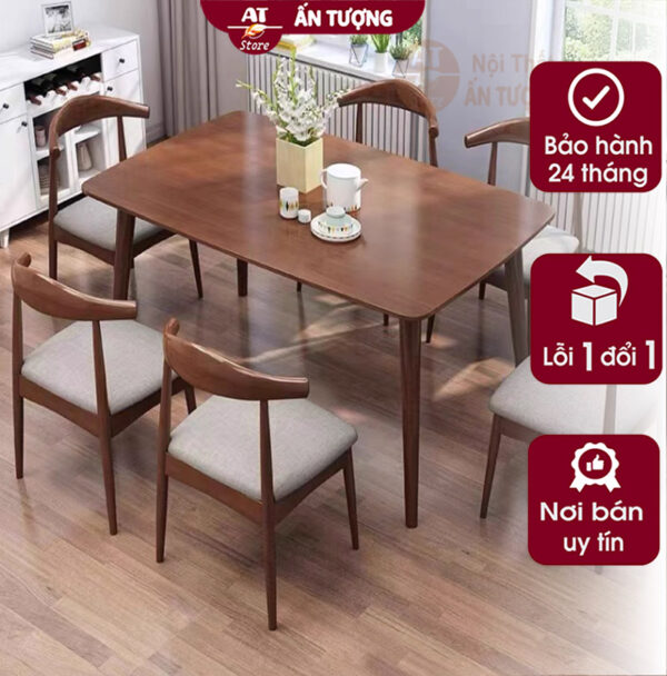 Chính sách - Bộ bàn ghế ăn 6 người đẹp giá rẻ cho gia đình căn hộ sang trọng AT9545