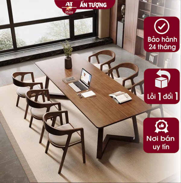 Bộ bàn ghế ăn gia đình 6 người sang trọng cao cấp