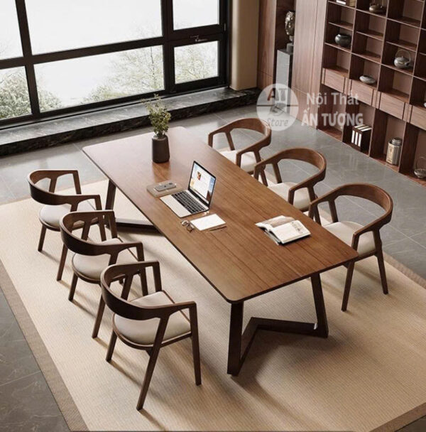 Bộ bàn ghế ăn gia đình 6 người sang trọng cao cấp cho căn hộ, phòng ăn