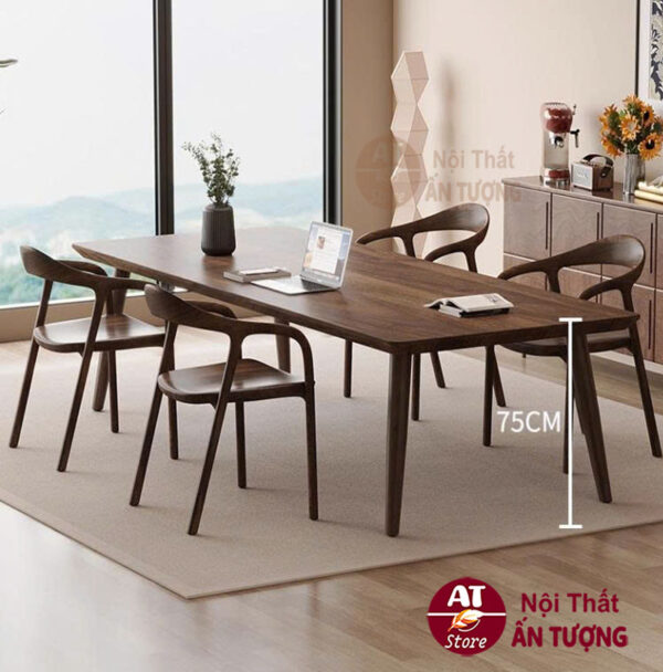 Bộ bàn ghế ăn gỗ Ash cực phẩm cho căn hộ AT-2894