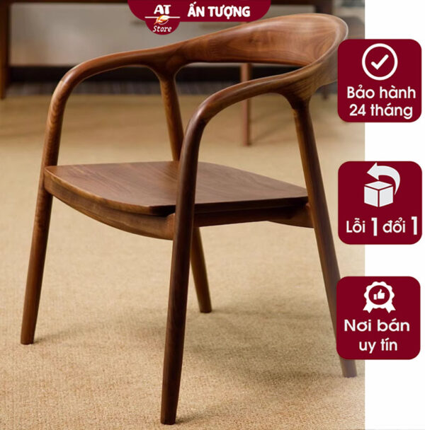 Bộ bàn ghế ăn gỗ Ash cực phẩm sang trọng cho căn hộ chung cư AT-2894 - Ảnh 3