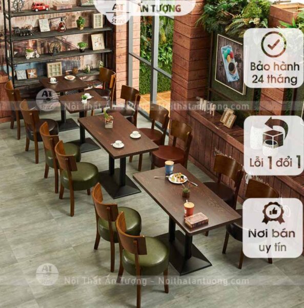 Bộ Bàn ghế nhà hàng đẹp giá rẻ TPHCM tại nội thất ấn tượng