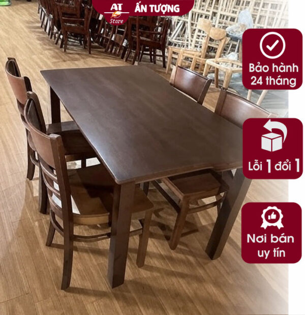 Bộ Bàn ghế nhà hàng, quán ăn, quán nhậu, quán bún phở đẹp bằng gỗ 2