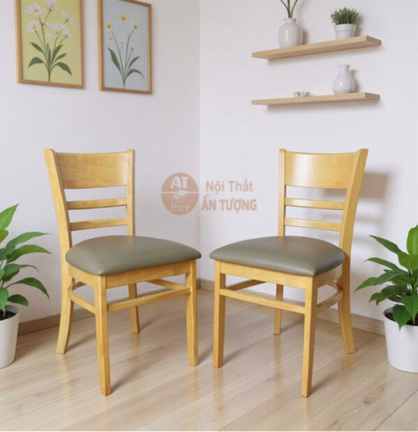 Ghế nhà hàng, ghế quán ăn, ghế cafe trà sữa đẹp rẻ bằng gỗ