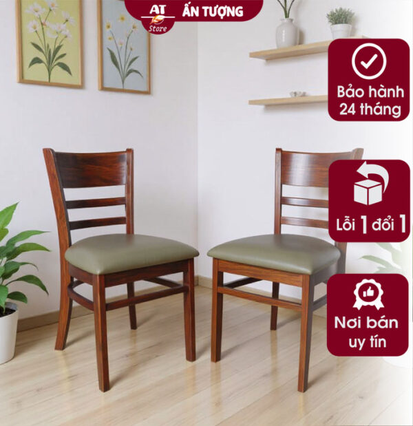 Ghế nhà hàng, ghế quán ăn, ghế cafe trà sữa đẹp rẻ bằng gỗ