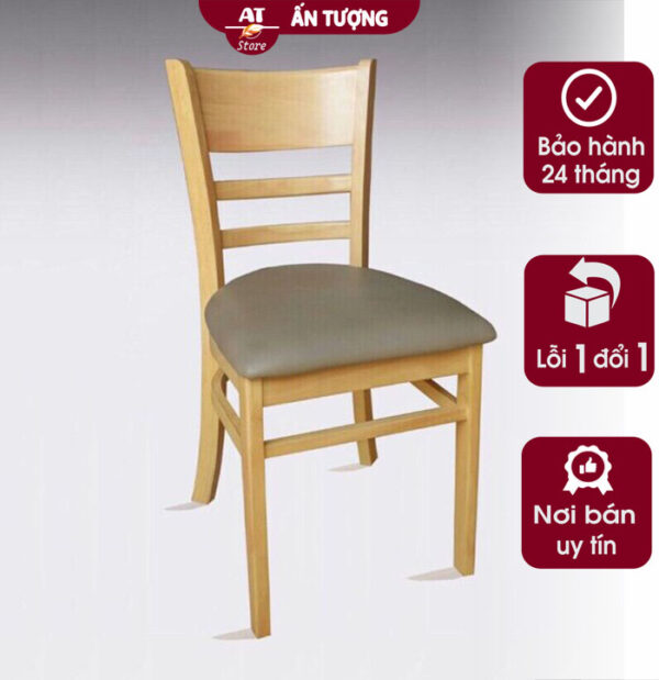 Ghế nhà hàng đẹp rẻ với lưng uốn cong và nệm êm ái