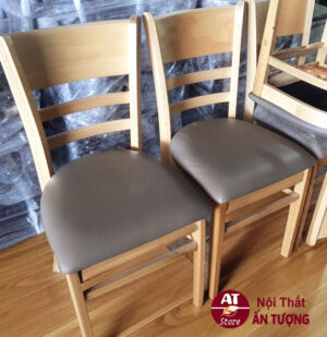 Thiết kế ghế nhà hàng lưng uốn cong và nệm chất lượng