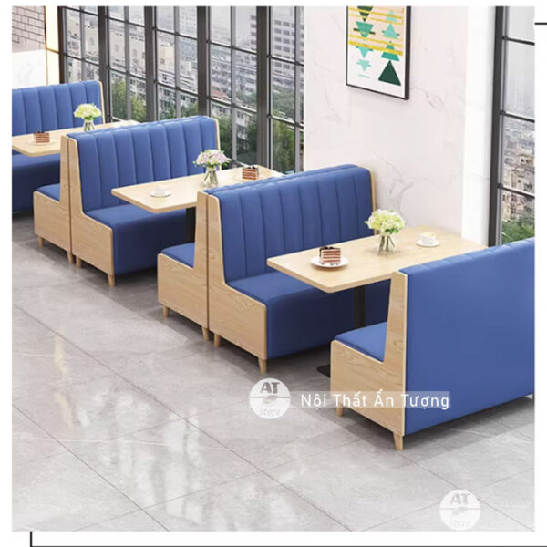 Sofa nhà hàng, quán ăn nhanh, lẩu nướng: Tiện nghi, sang trọng, trải nghiệm AT2449
