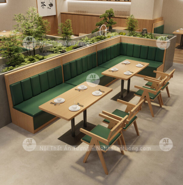 Bàn ghế nhà hàng, lẩu nướng, đồ ăn: Đẹp, bền, giá rẻ AT4356