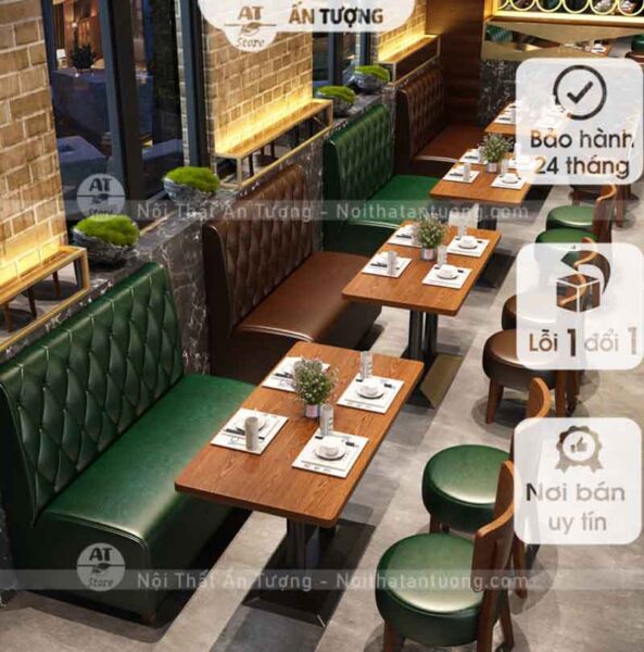 Bàn ghế nhà hàng, quán ăn, lẩu nướng sang trọng tối ưu không gian