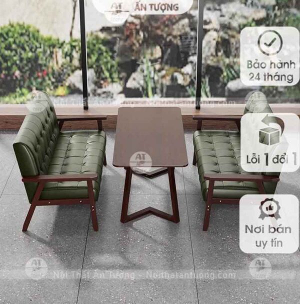 Sofa nhà hàng cafe, quán đồ ăn nhanh: Tiện nghi, êm ái AT1595 tại Nội thất ấn tượng