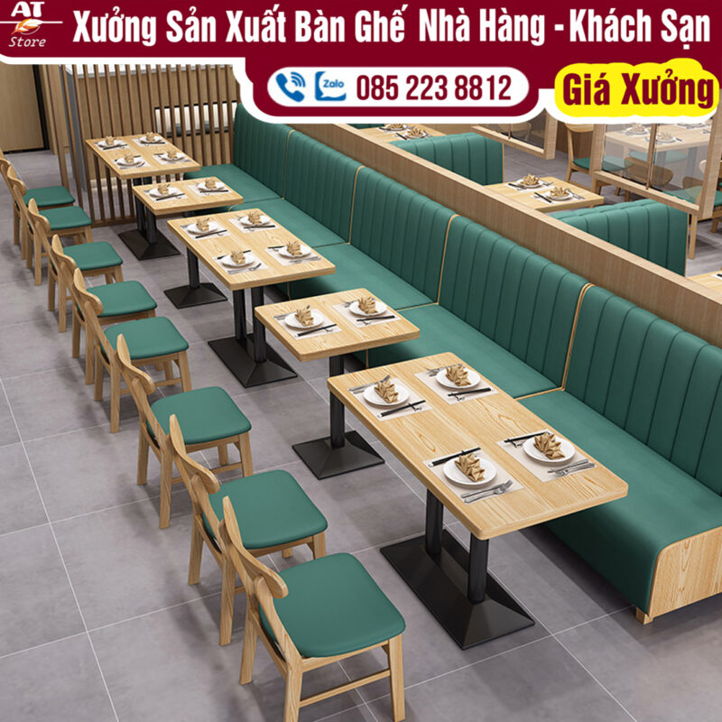 Kho Bàn Ghế Nhà Hàng Đẹp Sang Trọng Giá Rẻ Tại Xưởng