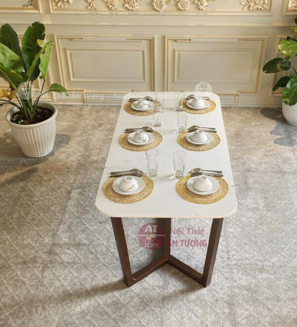 Bàn mặt đá chân x