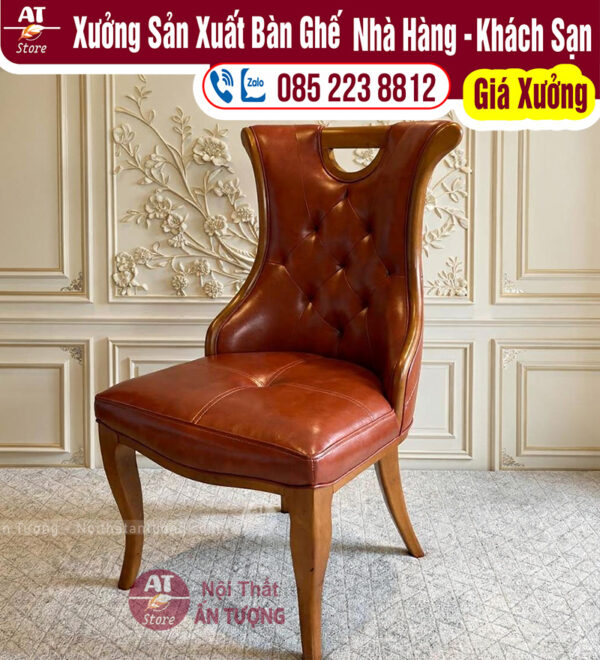 Bàn tròn nhà hàng đẹp sang trọng AT6264 - Nội Thất Ấn Tượng