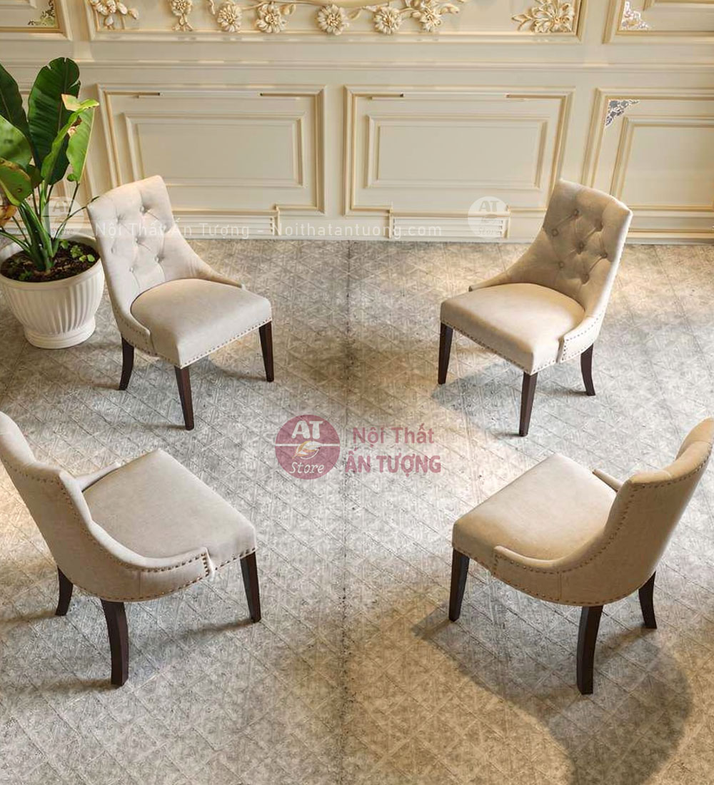 Bộ bàn ăn 6 ghế đẳng cấp cho gia đình chung cư AT3341
