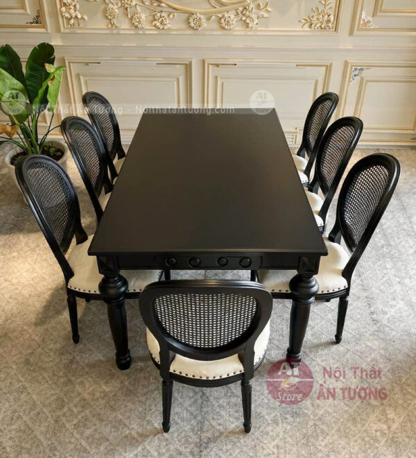 Bộ bàn ăn 6 hoặc 8 ghế tuỳ chọn