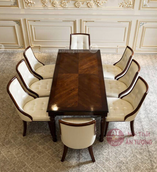 Bộ bàn ăn 8 ghế cho gia đình
