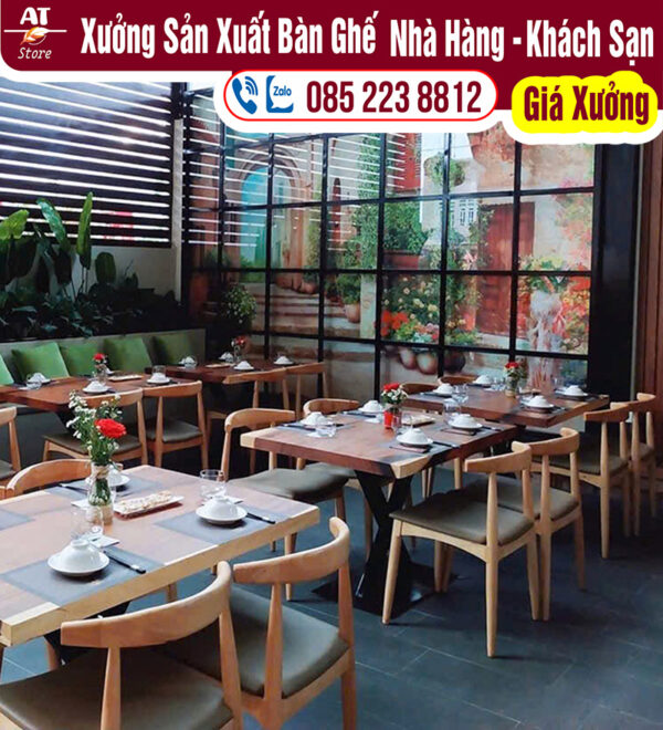 Ghế cafe nhà hàng sang trọng AT2159 - Nội Thất Ấn Tượng