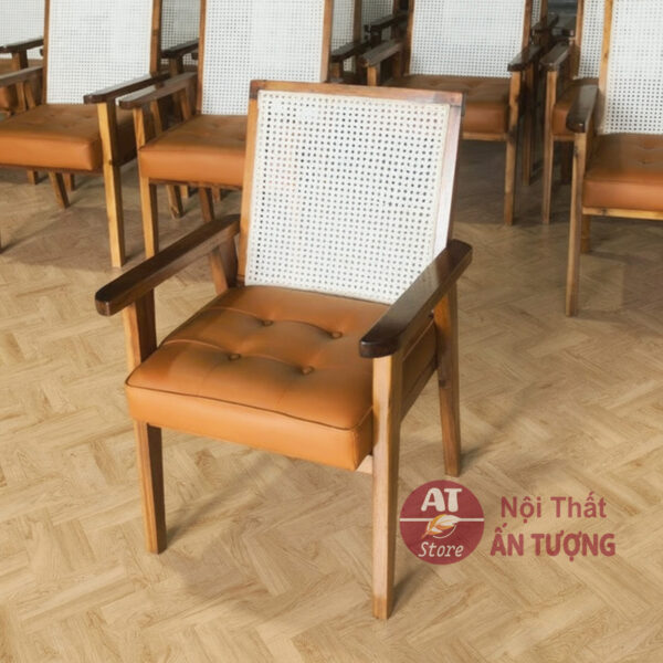 Ghế sofa cafe đan mây AT3425 - Nội Thất Ấn Tượng