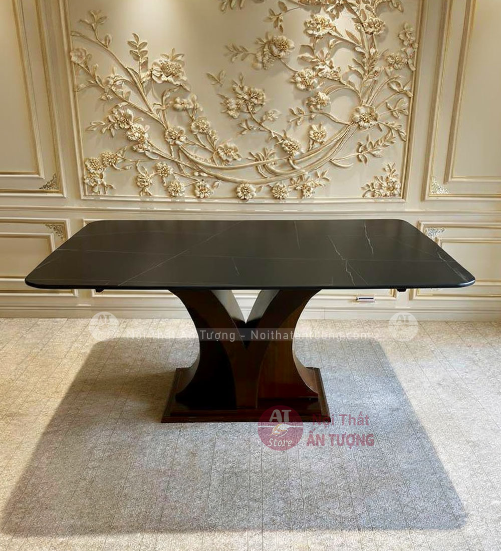 Mặt bàn chân trụ đá đen mờ