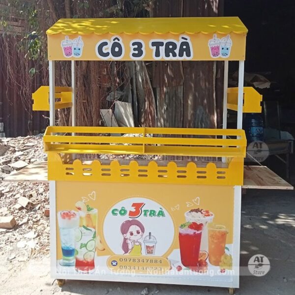 Tủ bán trà sữa đồ uống để bán di động đẹp giá rẻ AT8292 hình 2