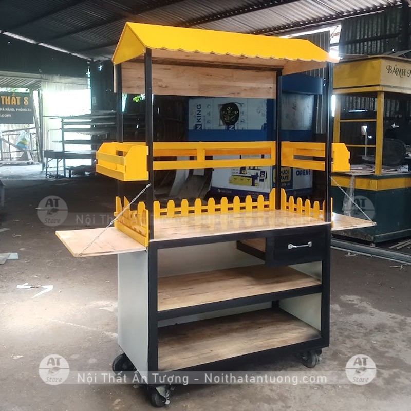 Tủ bán trà sữa đồ uống để bán di động đẹp giá rẻ AT8292 hình 3