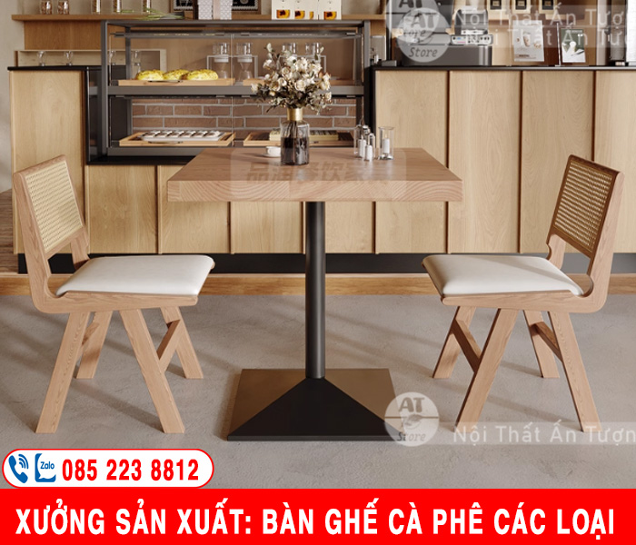 Bàn Ghế gỗ Quán Cà Phê Đẹp giá rẻ Tận Xưởng